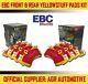 Ebc Yellowstuff Front + Rear Pads Kit For Fiat Tipo 1.8 16v 1992-95