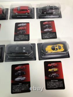 Kyosho 1/64 Alfa Romeo Miniature Car Set 10 Models, Used, Minor Wear