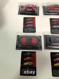 Kyosho 1/64 Alfa Romeo Miniature Car Set 10 Models, Used, Minor Wear