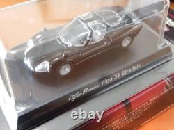 Kyosho 1/64 Alfa Romeo Minicar Series Tipo 33 Stradale Black Circle K Sunkus
