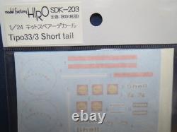 Model Factory Hiro 1/24 Alfa Romeo Tipo 33/3 Short Tail Spare Decal SDK-203 F/S