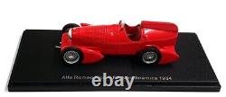 Neo 1/43 Scale NEO46295 1934 Alfa Romeo Tipo B P3 Aerodinamica Red