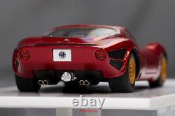New 1/43 DMH Model Alfa Romeo Tipo 33/2 Stradale Matt Red Midterm Type
