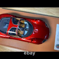 New DMH 118 Scale Alfa Romeo Tipo 33 Stradale Metal Red Limited Resin Car Model