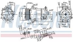 Nissens 890056 Air Con Compressor Fits Alfa Romeo Fiat Giulietta Tipo 01140831