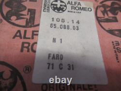 Original Alfa Romeo Type 105 Headlight with Helmet Mount 1051465088.03 New