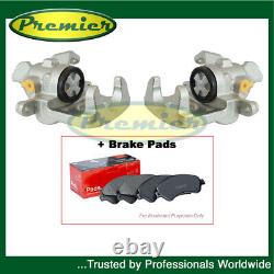 Premier Rear Brake Calipers + Pads Fits Fiat Punto Tipo Alfa Romeo 145 146