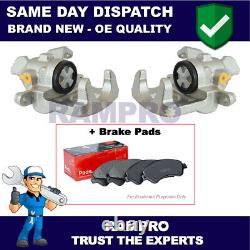 Rampro Rear Brake Calipers + Pads Fits Fiat Punto Tipo Alfa Romeo 145 146