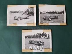 Rare 3 photos 1941 Alfa Romeo P2 Tipo A 158 Alfetta Nuvolari Ascari Enzo Ferrari