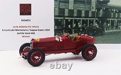 Rio 1/43 Alfa Romeo P3 TIPO B CIRCUITO DEL MONTENERO/COPPPA CIANO 1934 C