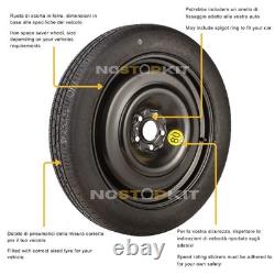 Spare Wheel 125/80R16 Fiat Tipo Alfa Romeo 156 Lancia Phedra Fiat Ulysse