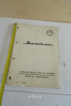 Spare parts catalog Alfa Romeo 2600 spider sprint sedan