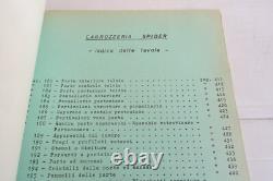 Spare parts catalog Alfa Romeo 2600 spider sprint sedan