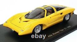 Spark 1/43 Scale Resin S0618 1969 Alfa Romeo Tipo 33 Yellow