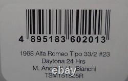 TSM 1/18 Alfa Romeo Tipo 33/2 #23 Daytona 24Hrs