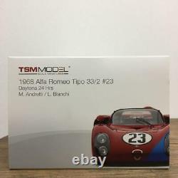 TSM MODEL 1968 Alfa Romeo Tipo 33/2 #23 Daytona 24Hrs 1/18 Rare