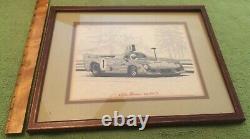 Vintage Alfa Romeo Tipo 33 tt 12 Pen & Ink Lithograph By Cohn Barnes Jr 1975