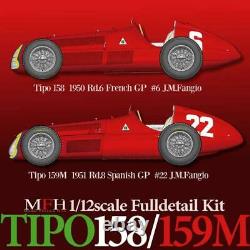 1/12 Maquette En Kit Alfa Roméo Tipo 158 Modèle Usine Hiro K519