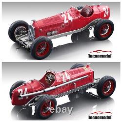1/18 Tecnomodel Alfa Romeo P3 Tipo B N° 24 Tazio Nuvolari Gp Italie 1932 1er