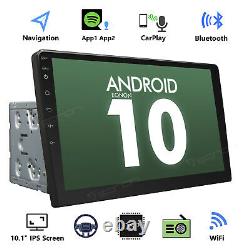 10.1 Double Din Android 10 Voiture Stereo Chef Unité Gps Sat Nav Radio Apple Carplay