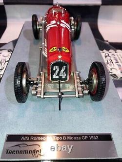 118 Tecnomodels Tec18266c Nuvolari Alfa Romeo P3 Tipo B #24 Italien Gp 1932