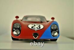 1968 Alfa Romeo Tipo 33/2 Voiture De Course Daytona 24 Andretti Bianchi Tsm 118 Box