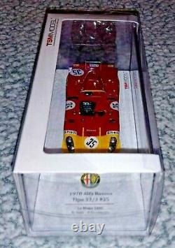 1970 Alfa Romeo Tipo 33/3 #35 Le Mans 24hr N. Galli -r. Stommelen Tsm Modèle 1/43