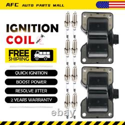 2 bobines d'allumage + bougies pour Fiat Lancia Alfa Romeo Citroën Ferrari Fso Sw 597053