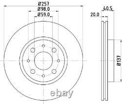 2x Die Bremsscheibe Für Fiat Alfa Romeo Tempra 159 160 B6 046 160 D1 000 Sienne