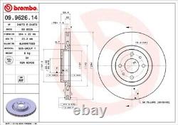 2x disque de frein pour Alfa Romeo 155/145/146 Lancia Dedra/sw Delta/ii/Mk Fiat 2.0L