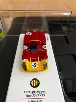 ALFA ROMEO TIPO 33/3 #35 sans étincelle 24 Heures du Mans 1970 1/43 modèle TSM RARE