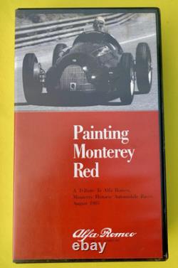 Alfa Romeo – Peinture rouge Monterey – 1985 – Bobine de courses historiques – Cassette vidéo d’usine