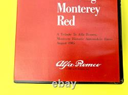 Alfa Romeo – Peinture rouge Monterey – 1985 – Bobine de courses historiques – Cassette vidéo d’usine