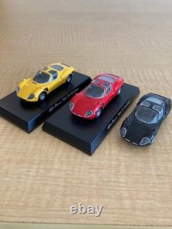 Alfa Romeo Tipo 33 1/64 Kyosho lot de 3, modèle réduit en métal, voiture de course classique
