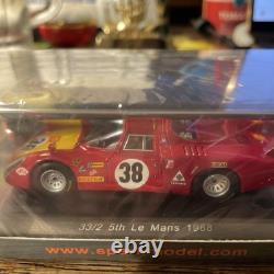 Alfa Romeo Tipo 33/2 1968 5ème place Le Mans 2400 discontinué 1/43