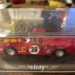 Alfa Romeo Tipo 33/2 1968 5ème place Le Mans 2400 discontinué 1/43