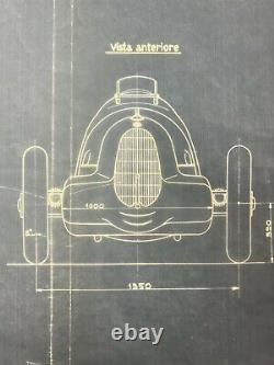Alfa Romeo Tipo C 12 Cylindre 1936 Usine Blueprint