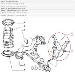 Aufrecht Rechts Federung Vorne Fiat Tipo Lancia Delta Original 82462310