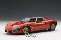 Autoart 1/18 Alfa Romeo Tipo 33 Stradale Prototype 1967 État De Menthe Rouge