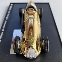 Brumm 1/43 Alfa Romeo tipo158 Fangio Champion du Monde de F1 1951 Modèle en Or Limité