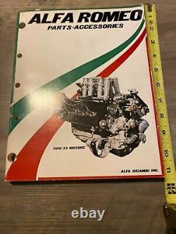 Catalogue d'accessoires et de pièces d'origine Alfa Romeo pour le moteur Tipo 33