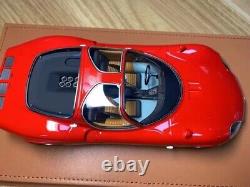DMH 118 Échelle Alfa Romeo Tipo 33 Stradale Rosso Corsa Modèle de Voiture Roues Argentées