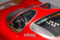 DMH 118 Échelle Alfa Romeo Tipo 33 Stradale Rosso Corsa Modèle de Voiture Roues Argentées