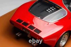 DMH 118 Échelle Alfa Romeo Tipo 33 Stradale Rosso Corsa Modèle de Voiture Roues Argentées