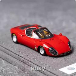 DMH 164 Alfa Romeo Tipo33 Stradale Modèle de voiture en résine édition limitée personnalisée