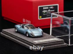 DMH 164 Échelle Alfa Romeo Tipo33 Stradale Édition Limitée Modèle de Voiture en Résine Bleue
