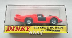 Dinky Toys No. 210 Alfa Romeo 33 Tipo Le-Mans Presque neuf dans sa boîte d'origine