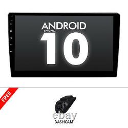 Dvr+ 10.1 2 Din Car Radio Stereo Gps Sat Nav Apple Carplay Android 10 Chef D'unité