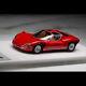 Echelle Dmh 143 Alfa Romeo Tipo 33 Stradale Rosso Corsa Modèle De Voiture Roues En Argent