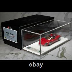 Echelle DMH 143 Alfa Romeo Tipo 33 Stradale Rosso Corsa Modèle de voiture Roues en argent